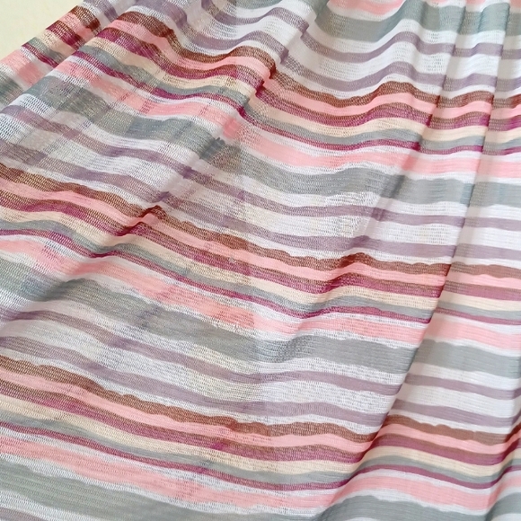 Rachael & Chloe Kids Big Girl's  White Multicolored Striped Dress Size 8 - Picture 4 of 11